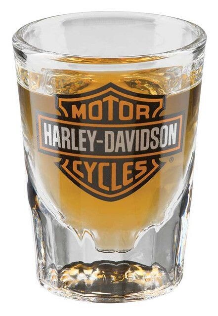 Harley-Davidson Schnapsglas Glas "Bar & Shield"