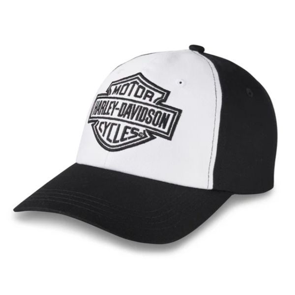 Harley-Davidson Damen Cap "Bar & Shield Ponytail" White/Black