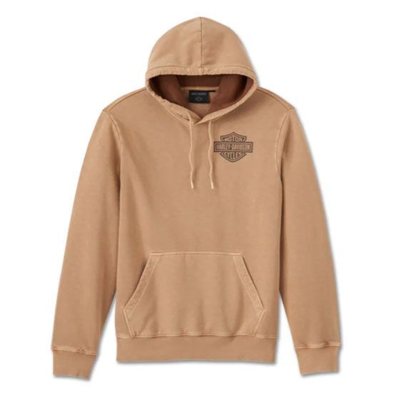 Harley-Davidson Herren Hoodie "Eagle Soars Alone Slub" Tannin