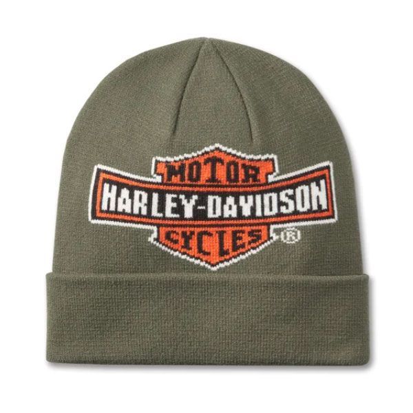 Harley-Davidson Herren H-D Oil Can Beanie Green