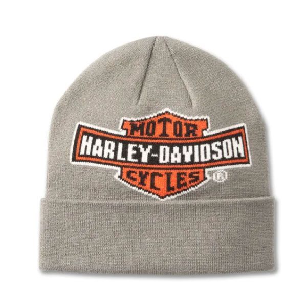 Harley-Davidson Herren H-D Oil Can Beanie Grey