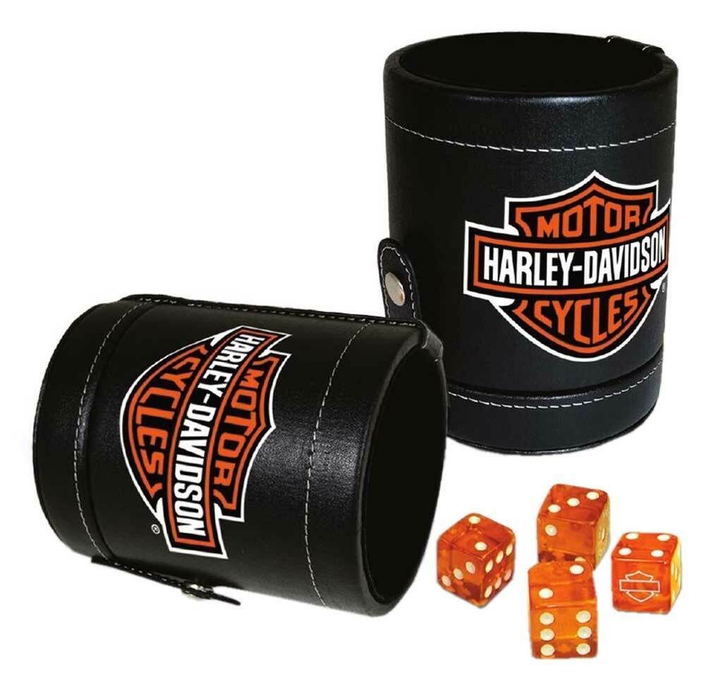 Harley Davidson Würfelbecher und Würfel Set