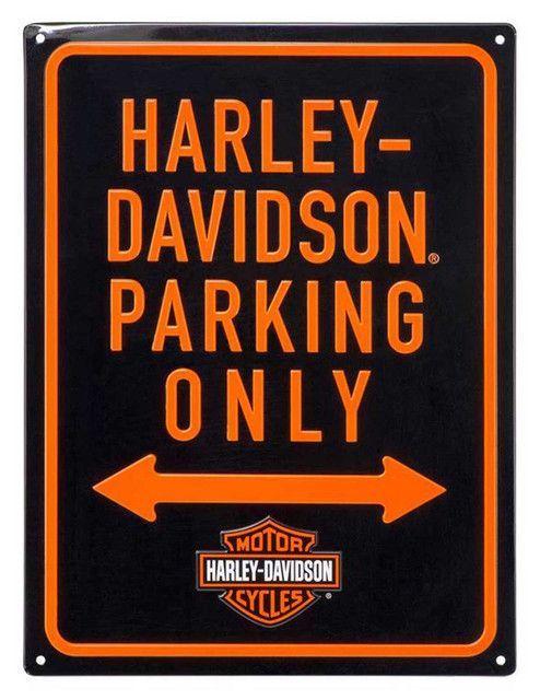 Harley-Davidson Parking Only B&S Logo Sign