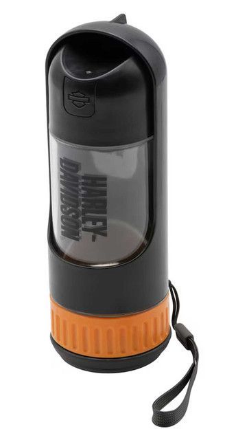 Harley-Davidson Haustier-Reisewasserflasche mit Leckerli-Boden