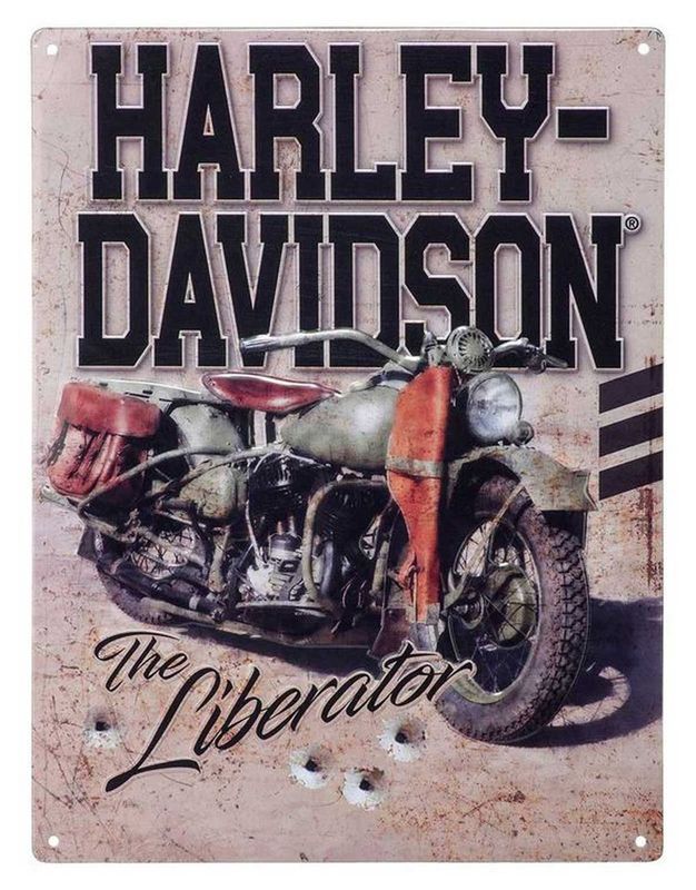 Harley-Davidson Liberator Motorcycle Logo Sign
