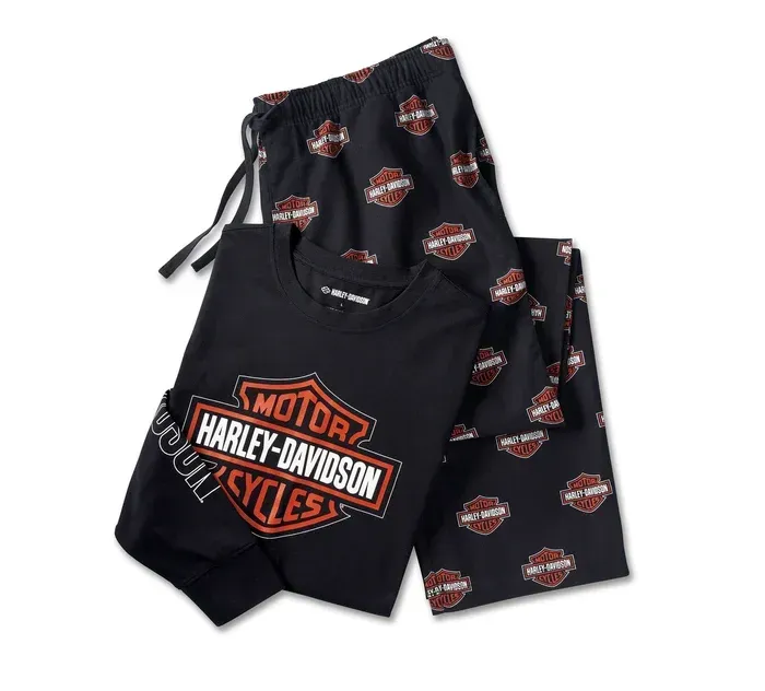 Bar & Shield Langarm-Pyjama-Set
