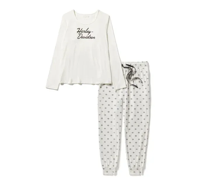 Harley-Davidson Cloud Dancer Damen-Pyjama