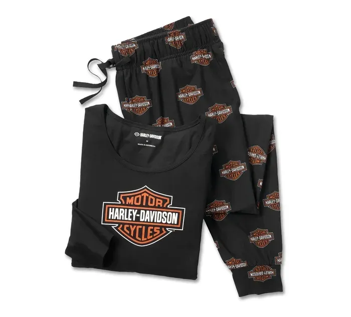 Bar & Shield Langarm-Pyjama-Set