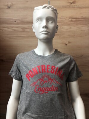Pontresina T-Shirt Kids - Grey Melange