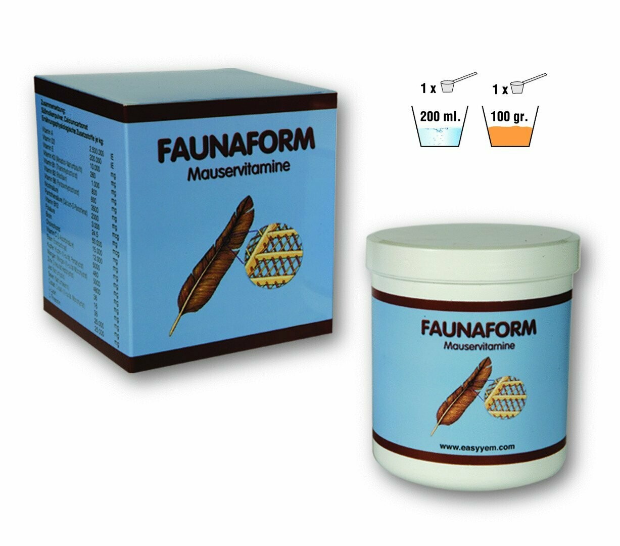 Easyyem Faunaform Moulting Vitamins