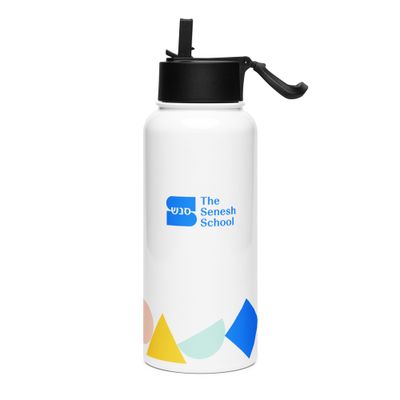 Senesh Stainless steel water bottle with a straw lid