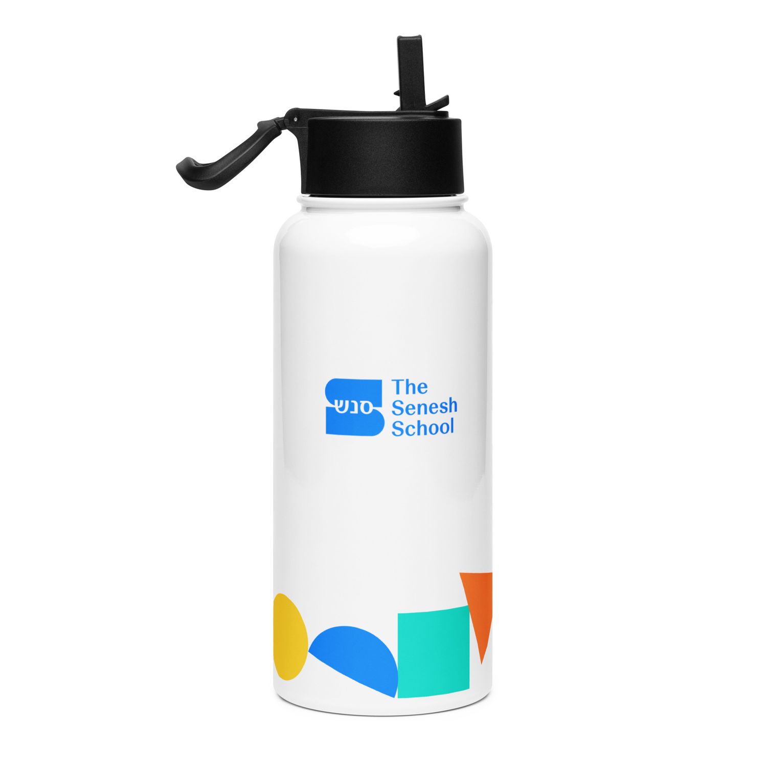 Senesh Stainless steel water bottle with a straw lid