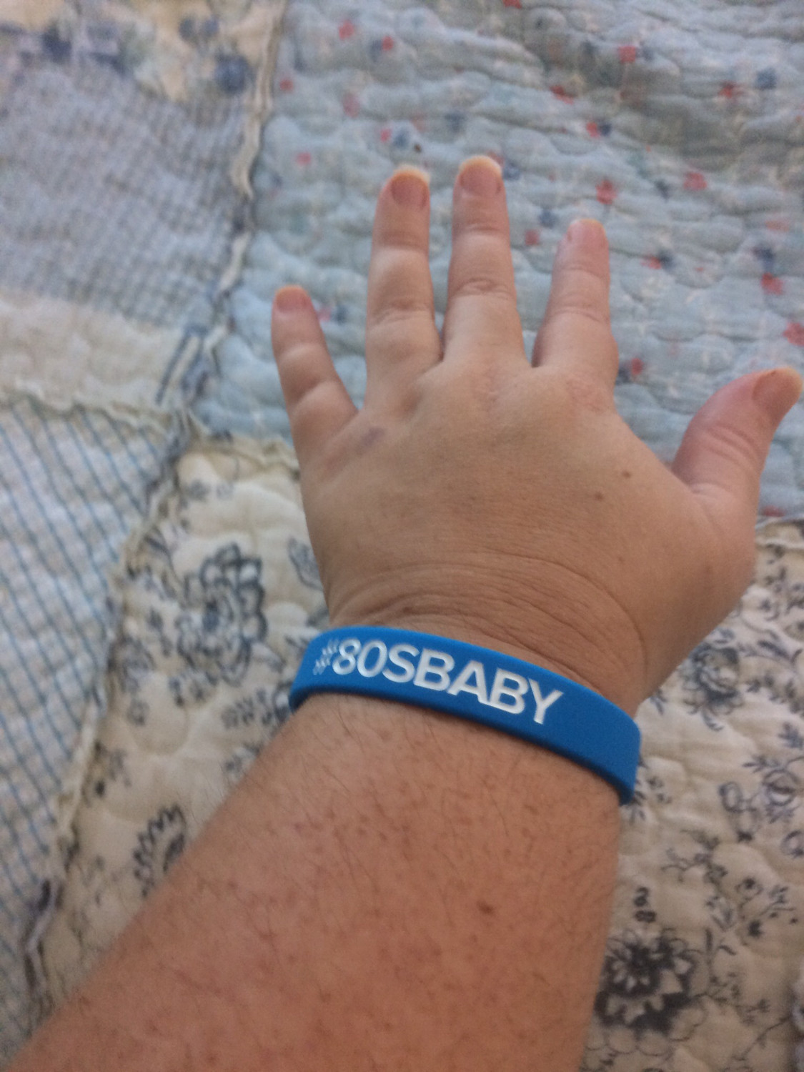 #80SBABY Wristbands In Blue Colour