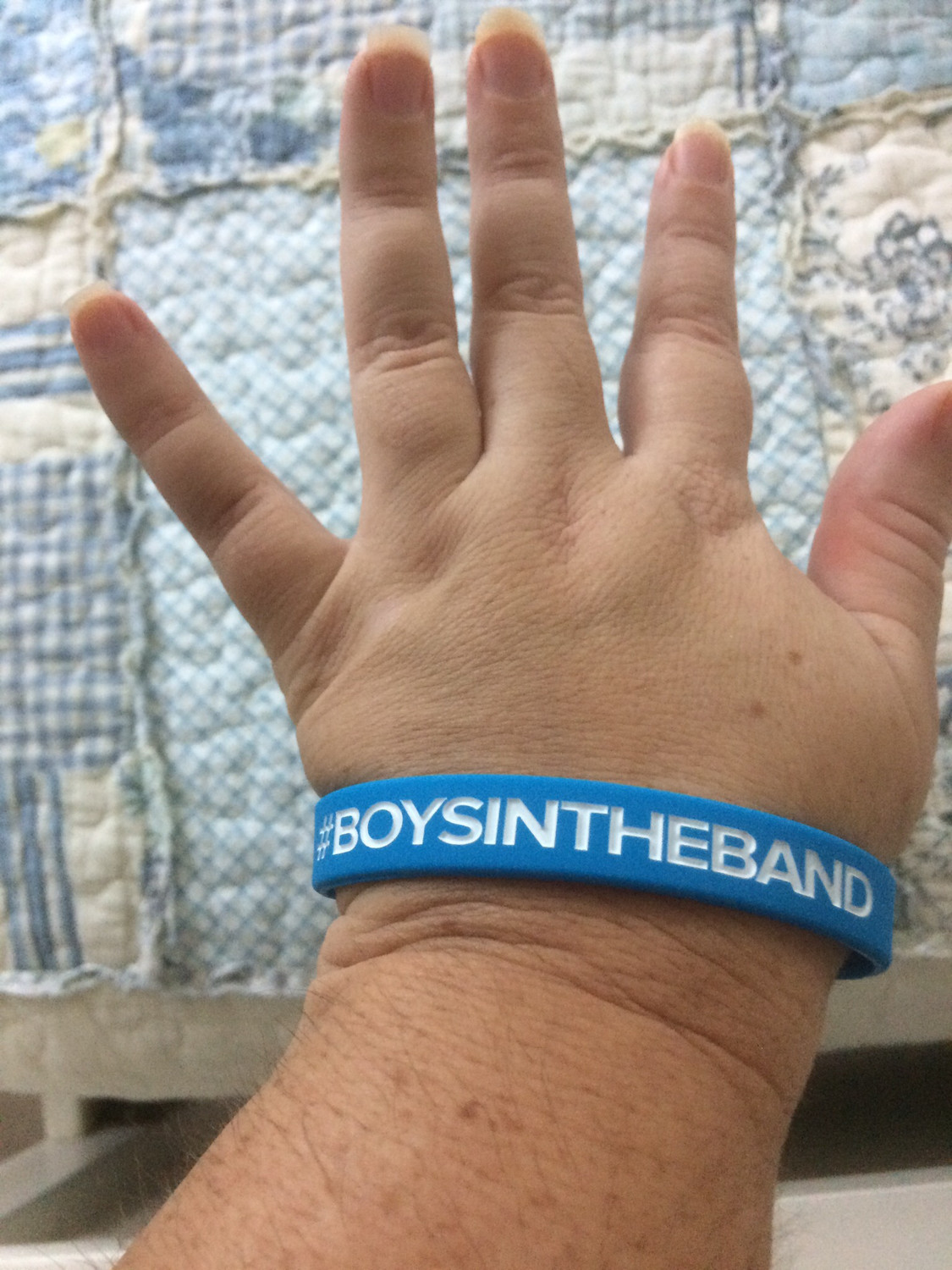 #BOYSINTHEBAND Wristbands Blue Colour