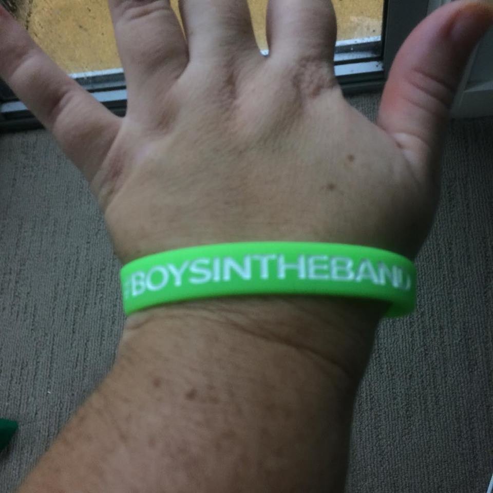 Glow In The Dark #BOYSINTHEBAND Wristbands Green Colour