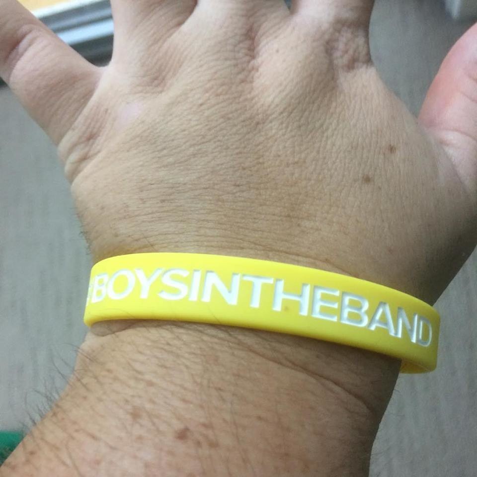 #BOYSINTHEBAND Wristbands Yellow Colour