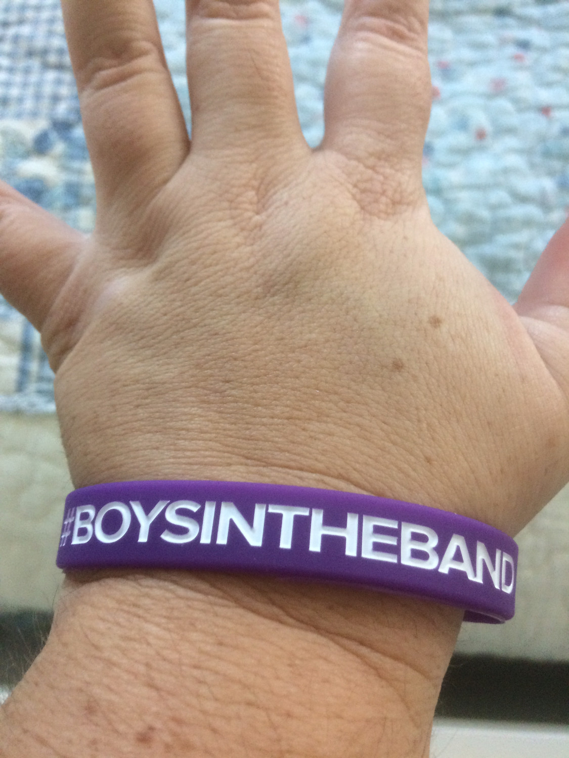 #BOYSINTHEBAND Wristbands In Purple Colour