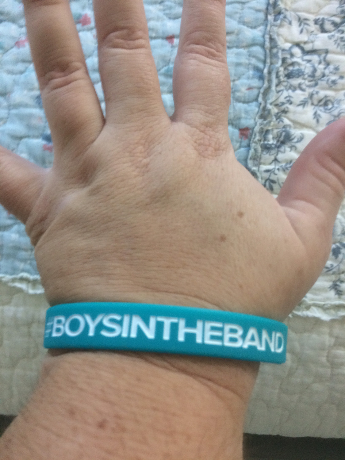 #BOYSINTHEBAND Wristbands In Teal Colour
