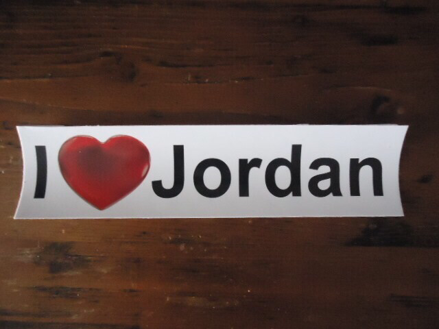 I ❤️ Jordan Bumper Stickers