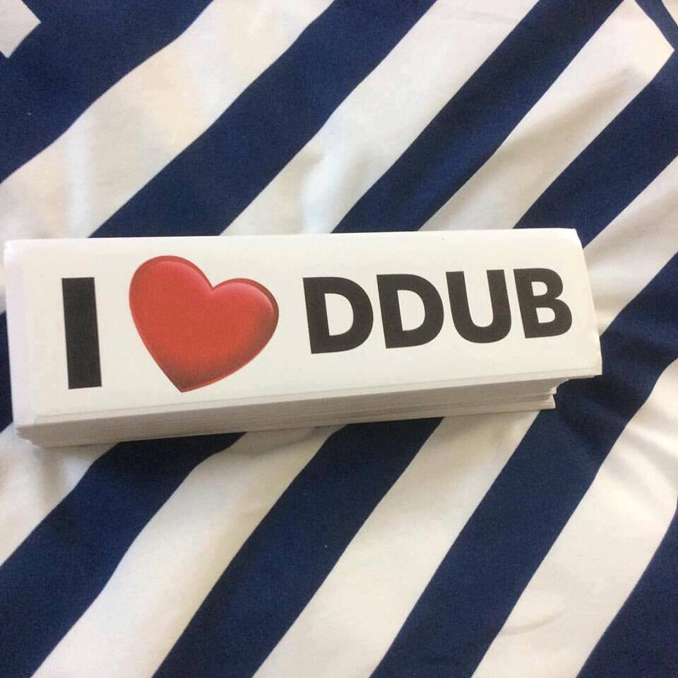I ❤️ DDUB Bumper Stickers