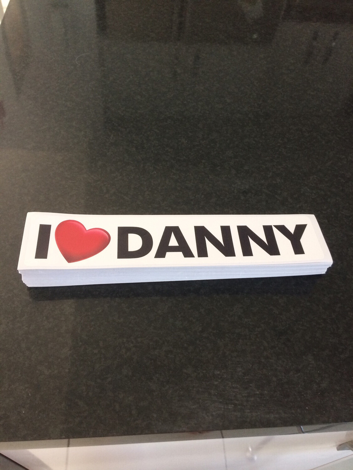 I ❤️ DANNY Bumper Stickers