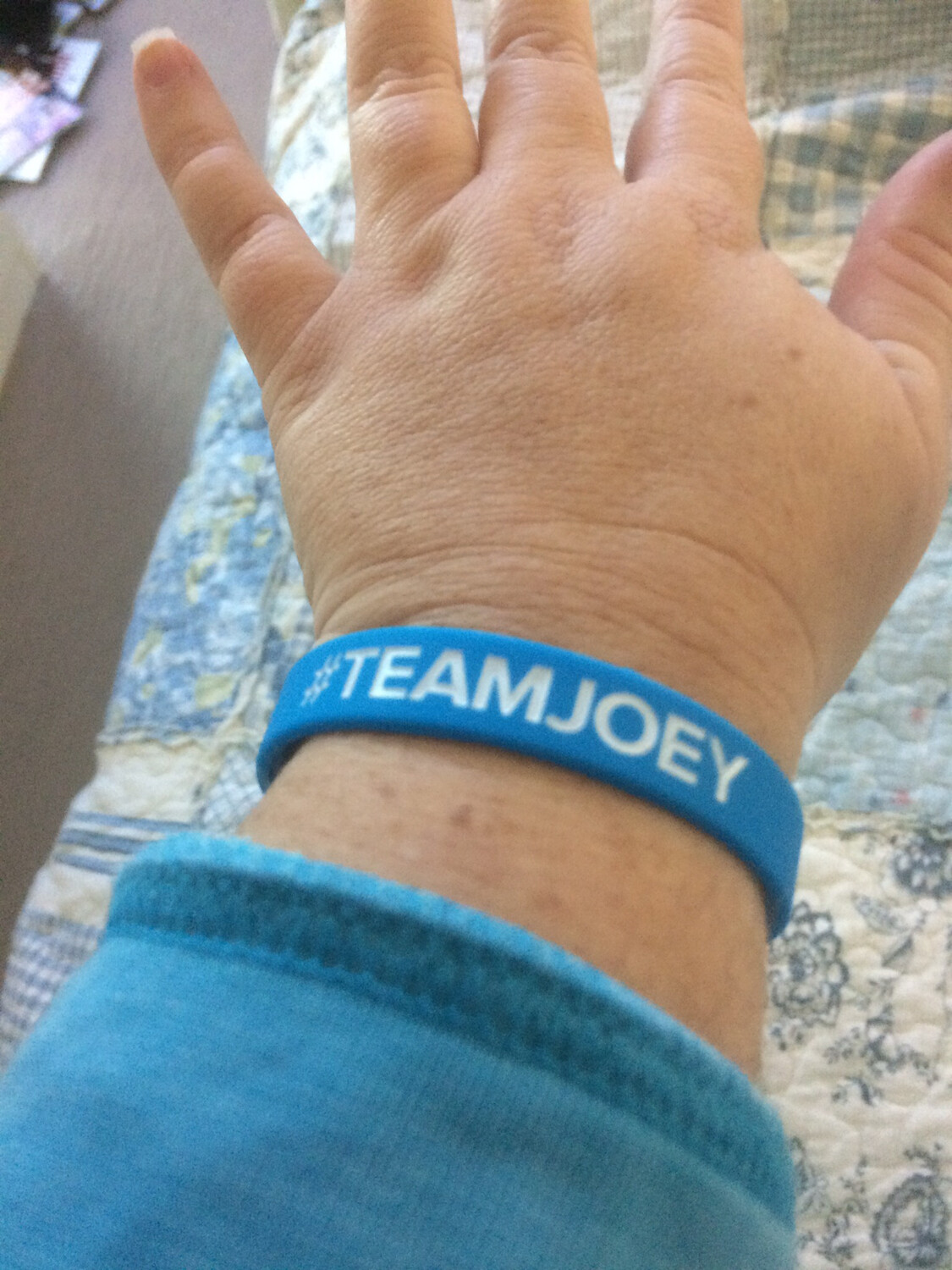 #TEAMJOEY Wristbands Blue Colour