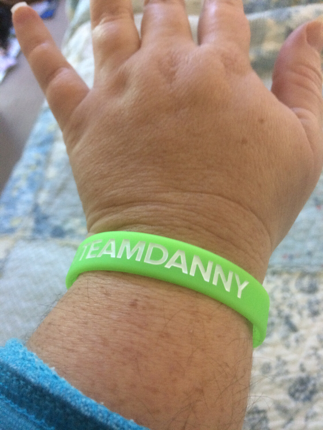 Glow In The Dark #TEAMDANNY Wristbands Green Colour
