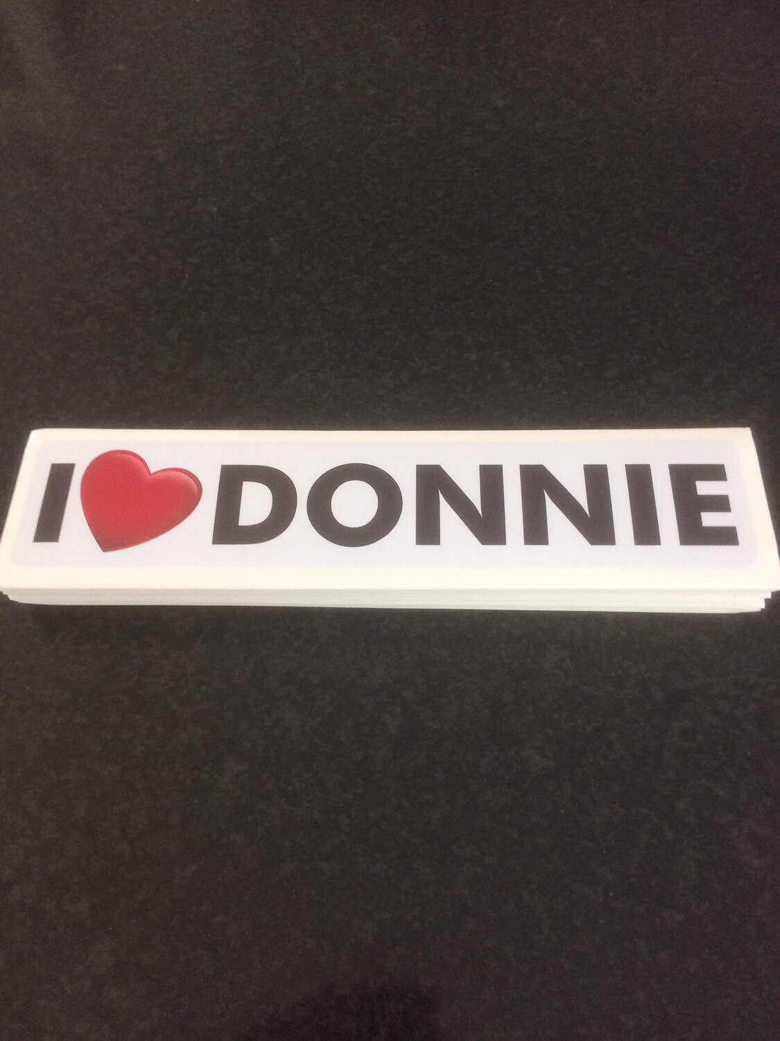 I ❤️ DONNIE Bumper Stickers