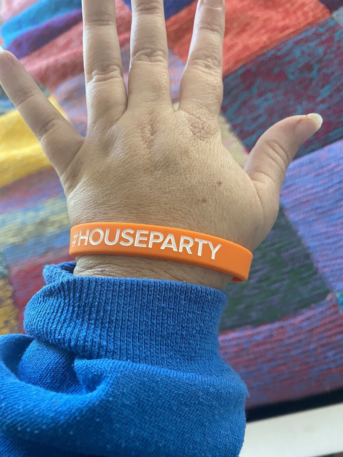 #HOUSEPARTY Wristbands Orange Colour