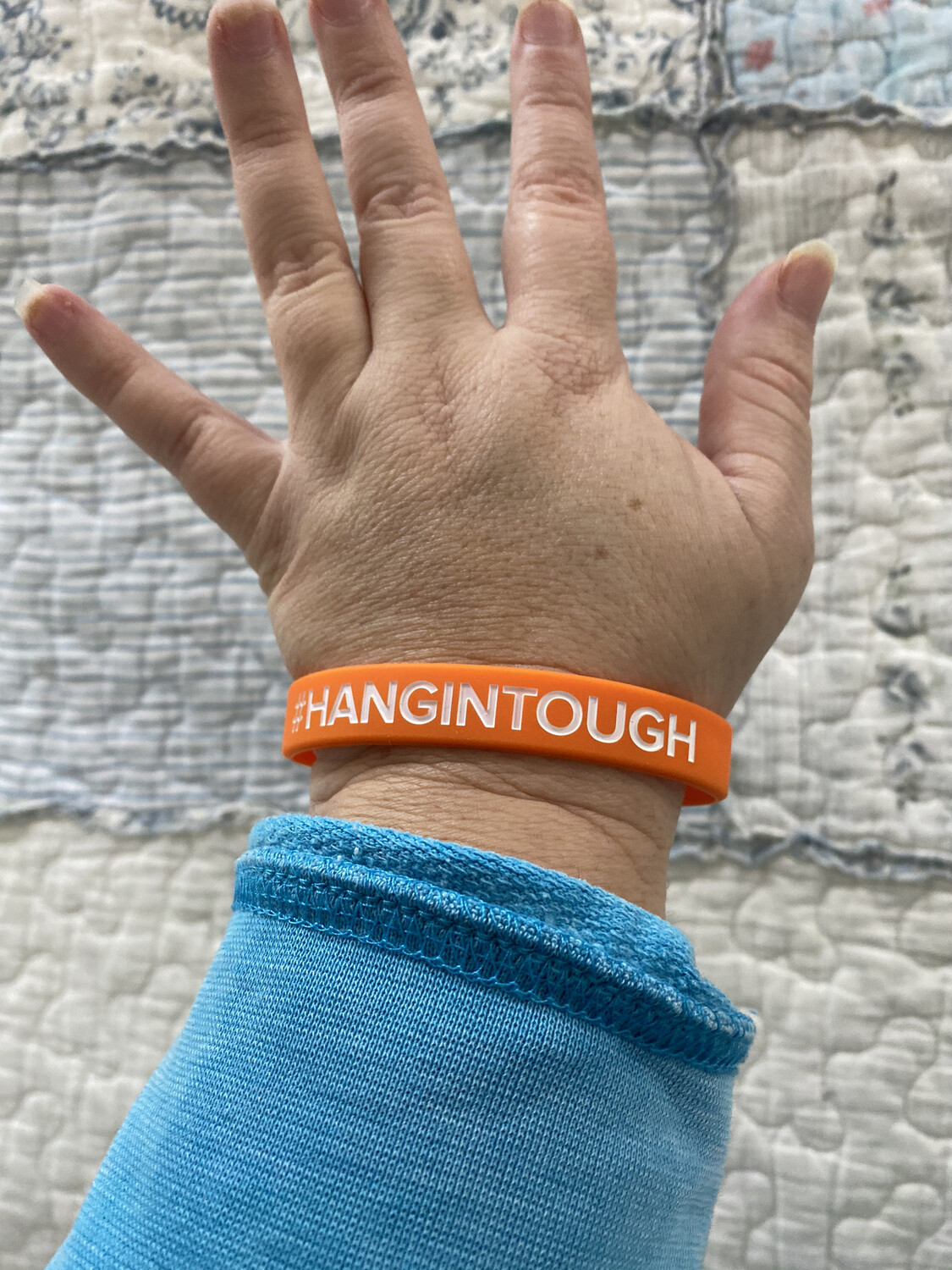 #HANGINTOUGH Wristbands (Orange Colour)