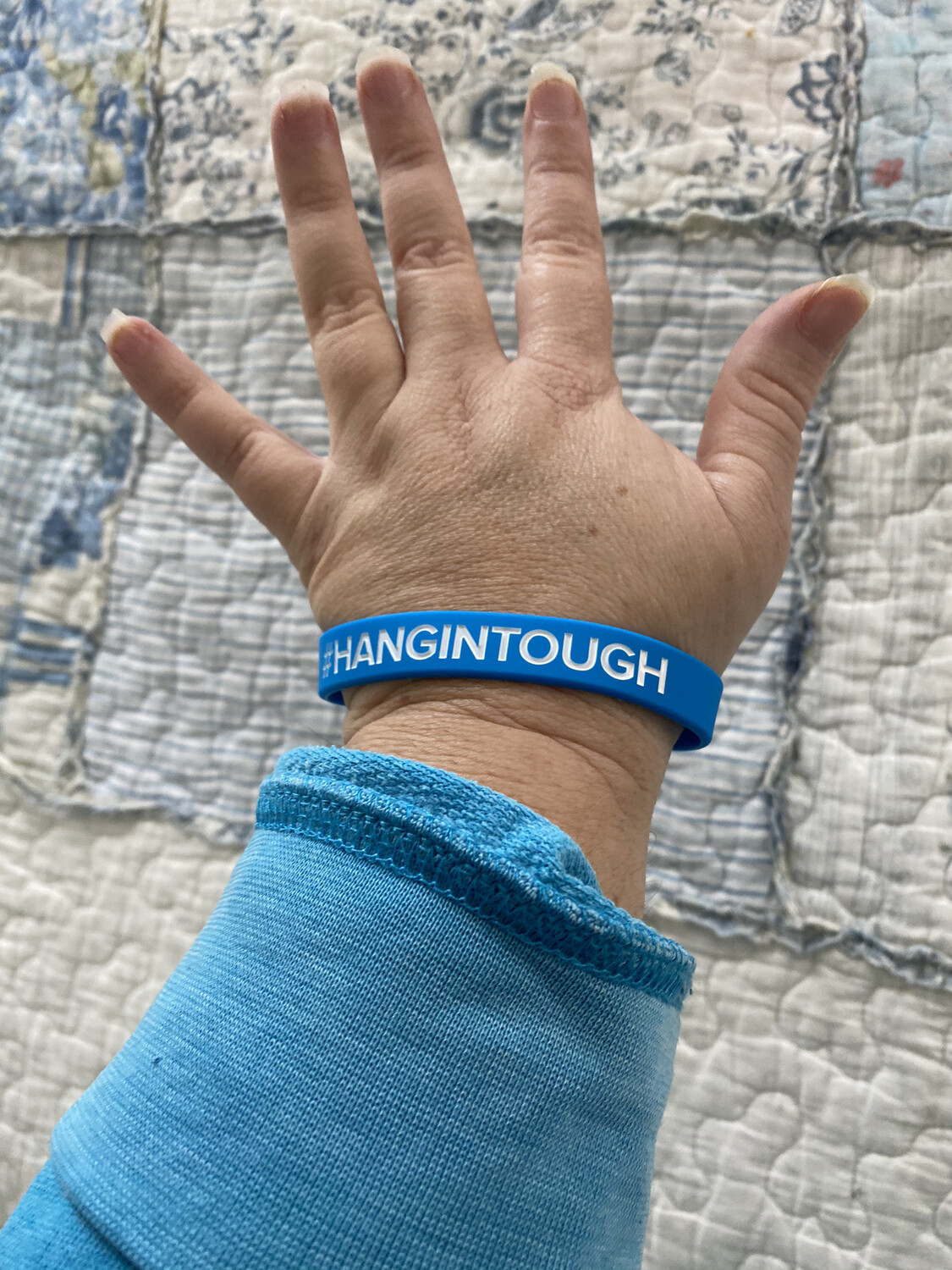 #HANGINTOUGH Wristbands (Blue Colour)