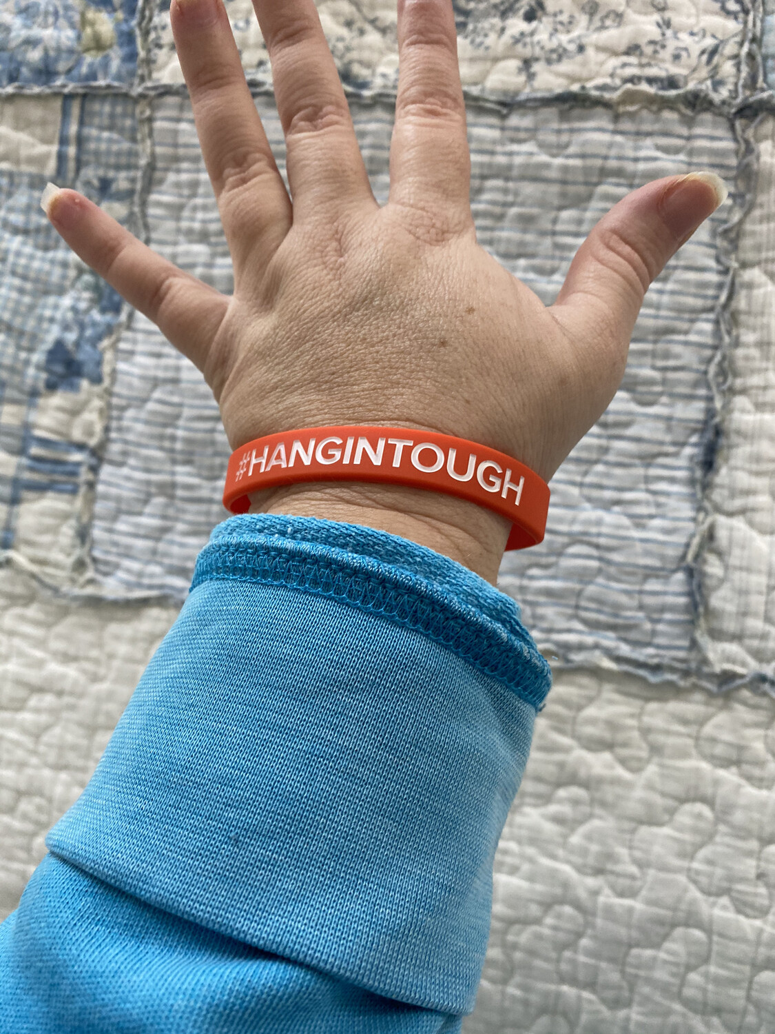 #HANGINTOUGH Wristbands (Red Colour)