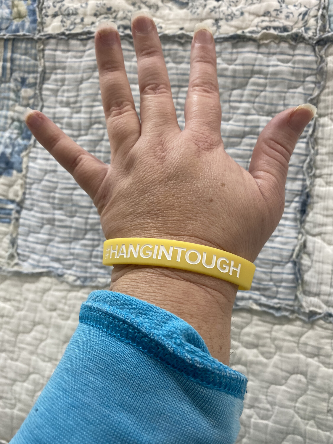 #HANGINTOUGH Wristbands (Yellow Colour)