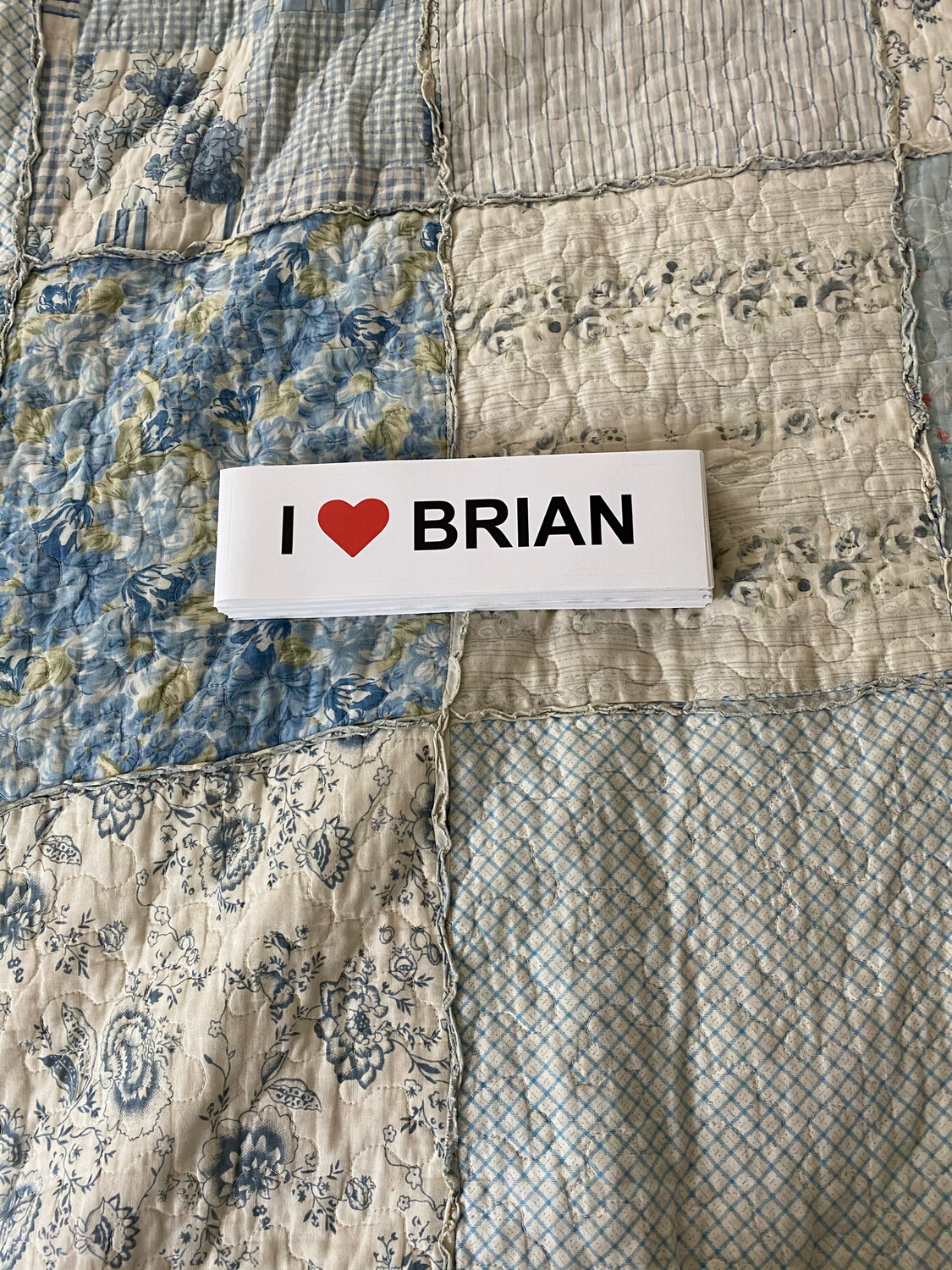  I ❤️ BRIAN Bumper Stickers