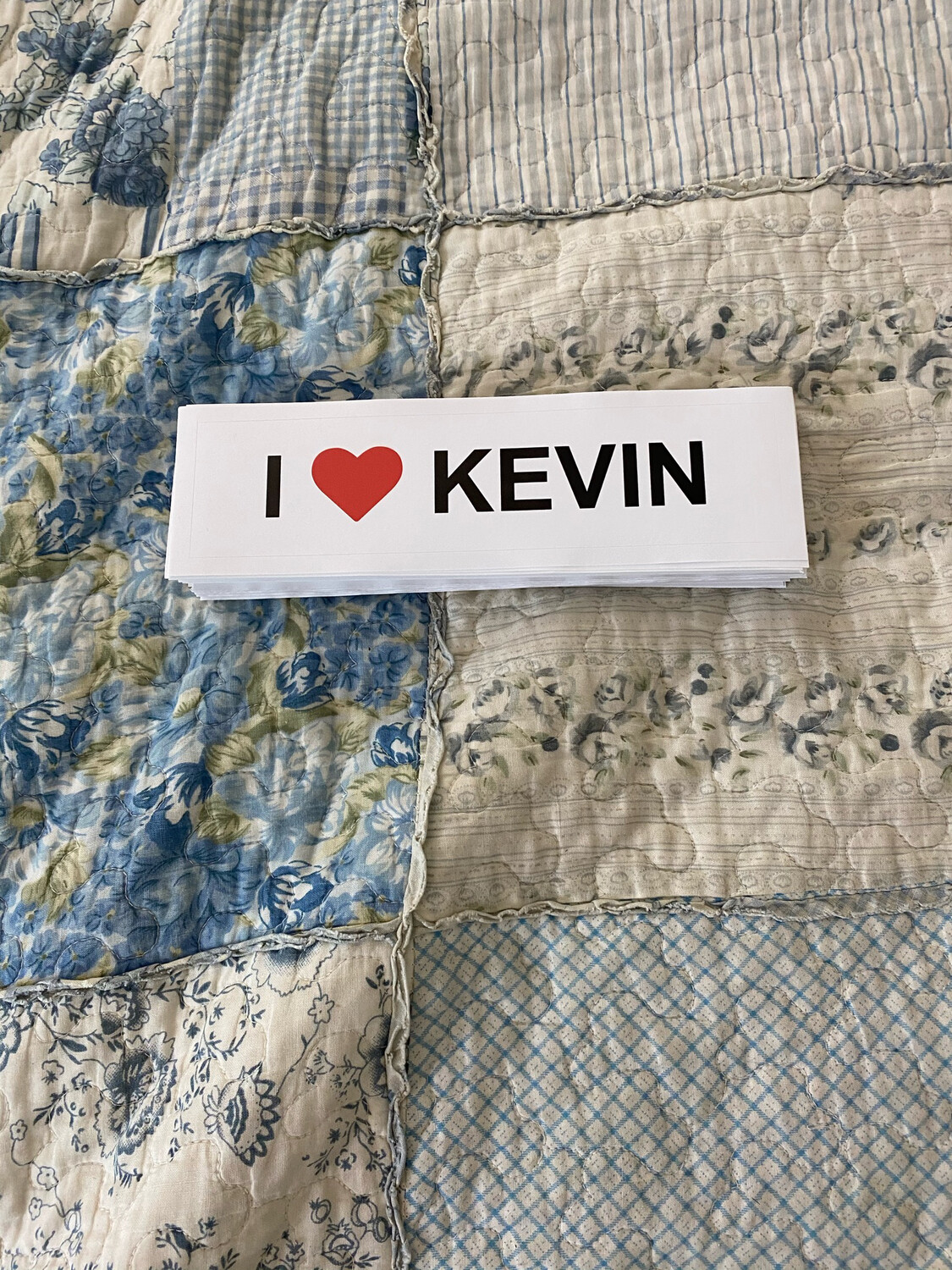 I ❤️ KEVIN Bumper Stickers