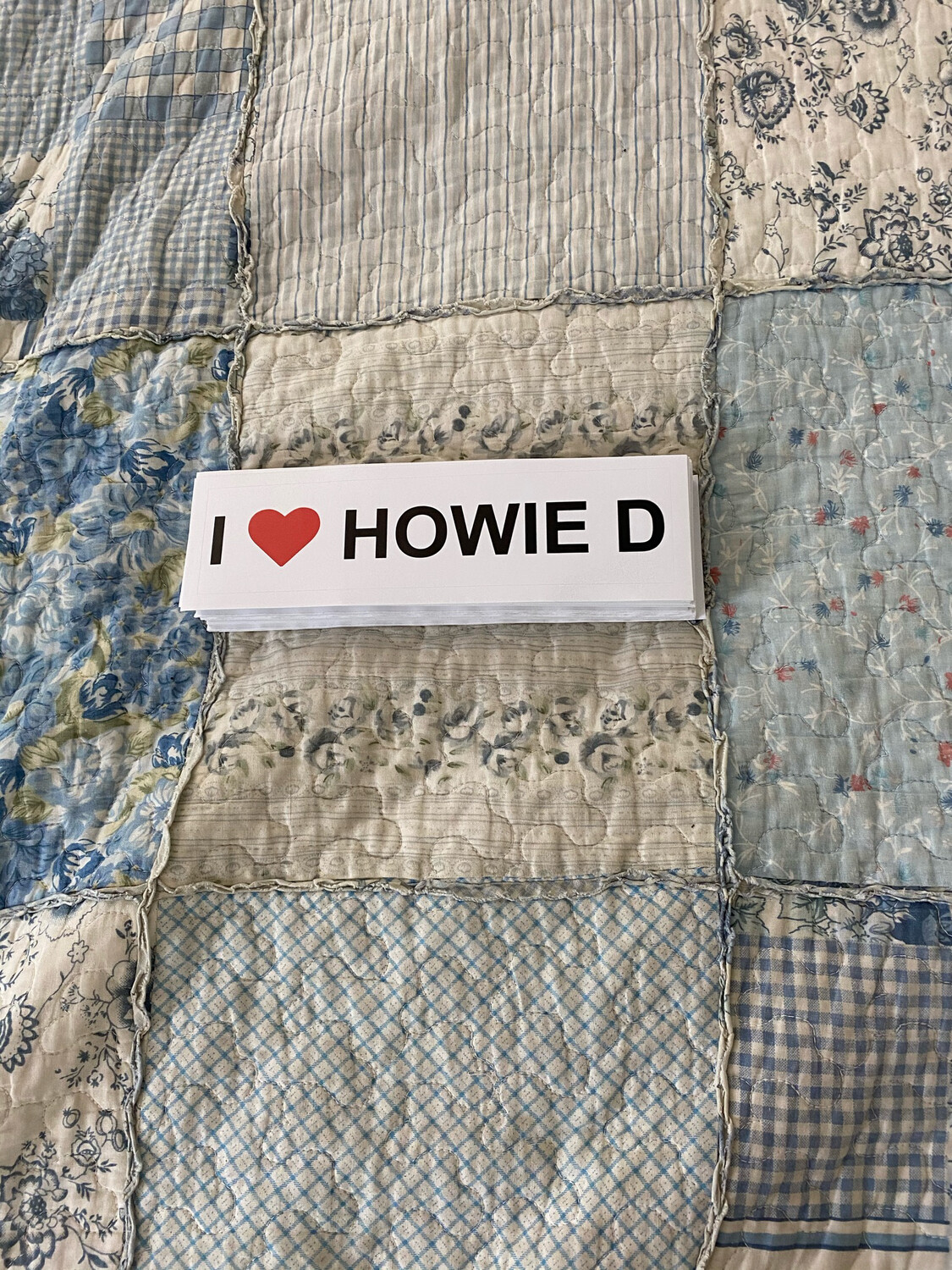  I ❤️ HOWIE D Bumper Stickers