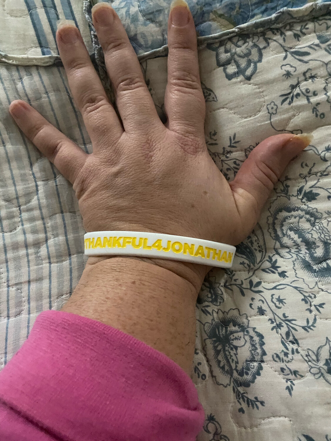  #THANKFUL4JONATHAN Wristbands
