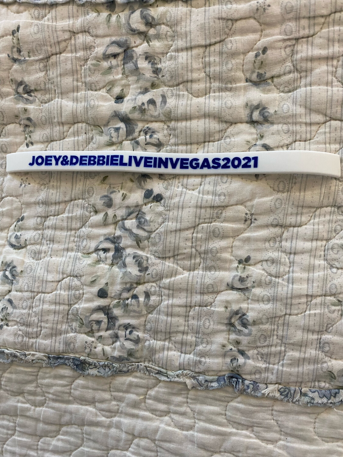 JOEY&amp;DEBBIELIVEINVEGAS2021 Wristbands