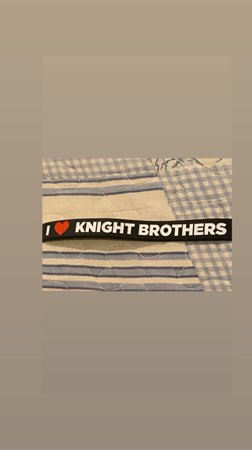 I ❤️ KNIGHT BROTHERS Wristbands Black Colour