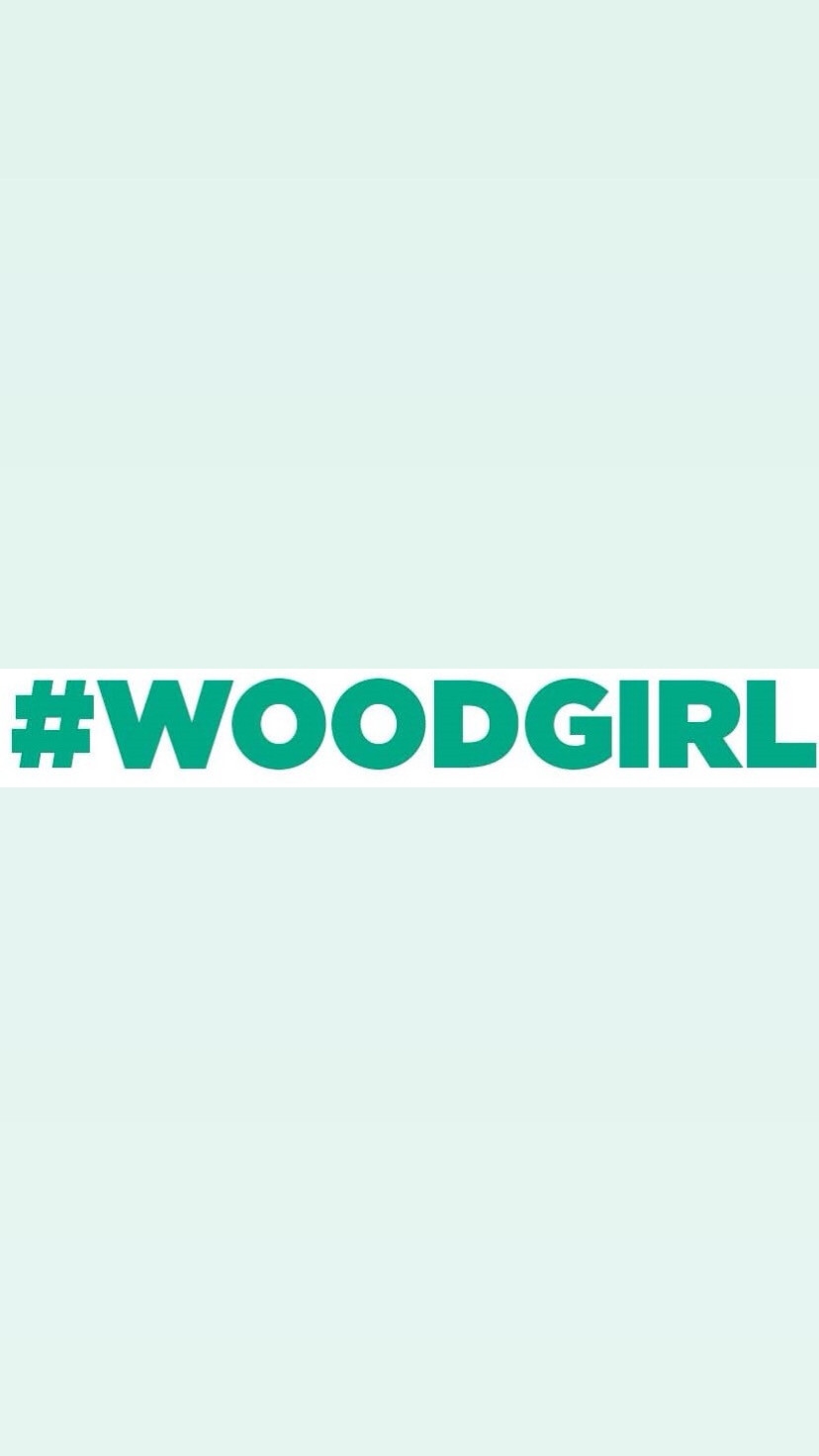 PRE-ORDER #WOODGIRL Bumper Stickers