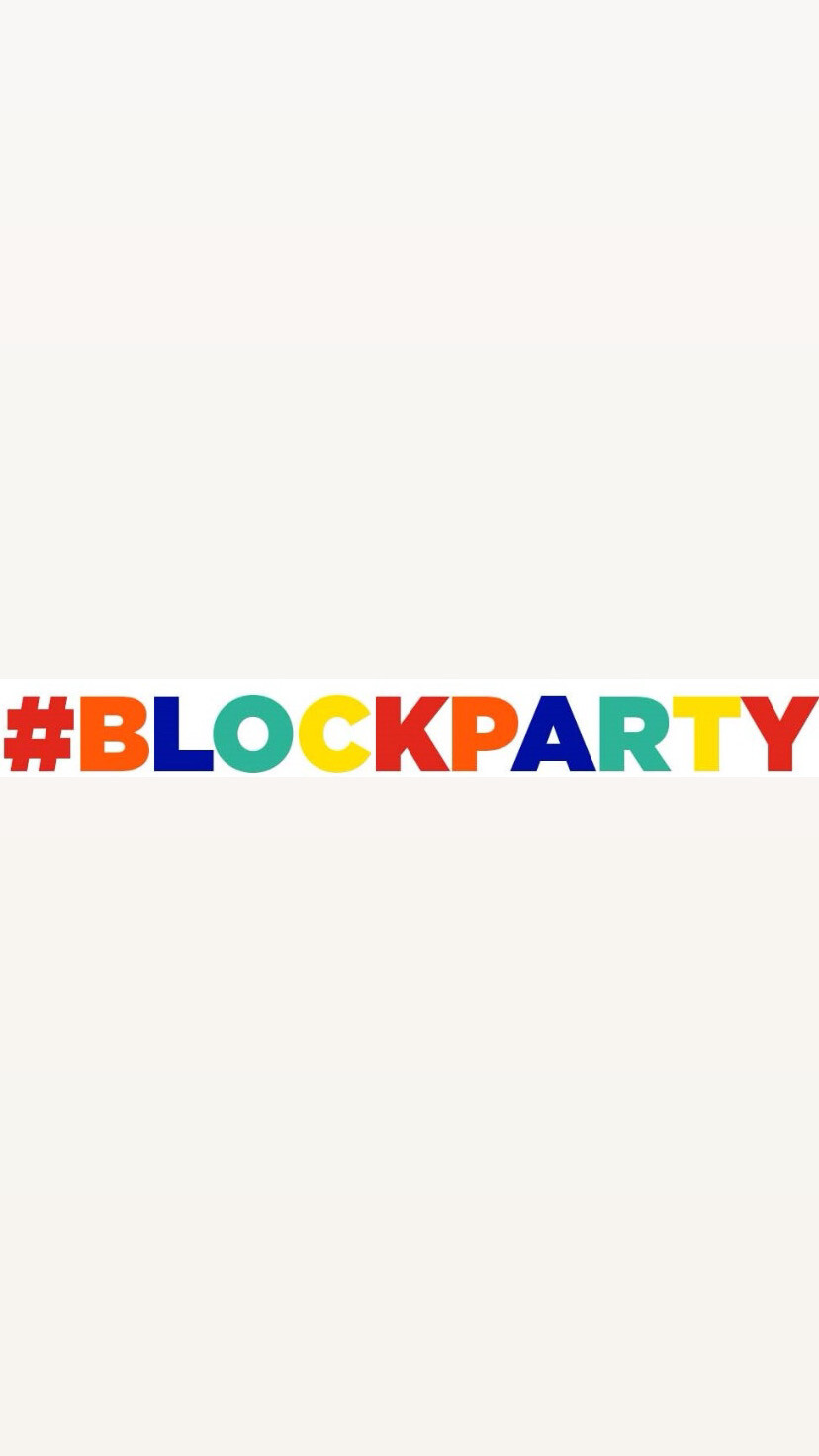 PRE-ORDER #BLOCKPARTY Wristbands White Colour &amp; Red,Orange,Blue,Green &amp; Yellow Text