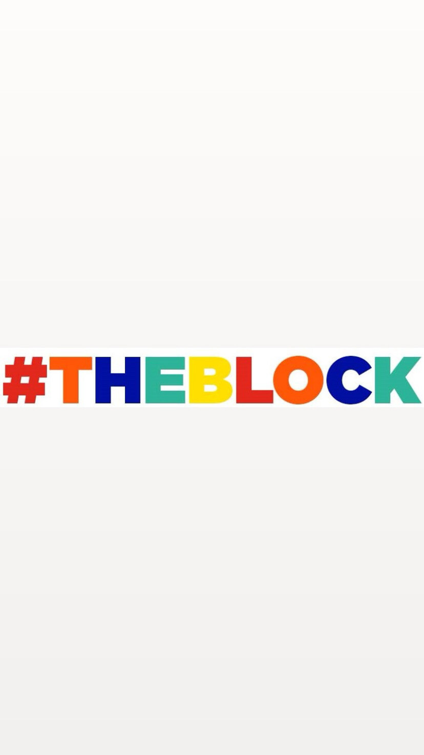 PRE-ORDER #THEBLOCK Wristbands White Colour &amp; Red,Orange,Blue,Green &amp; Yellow Text