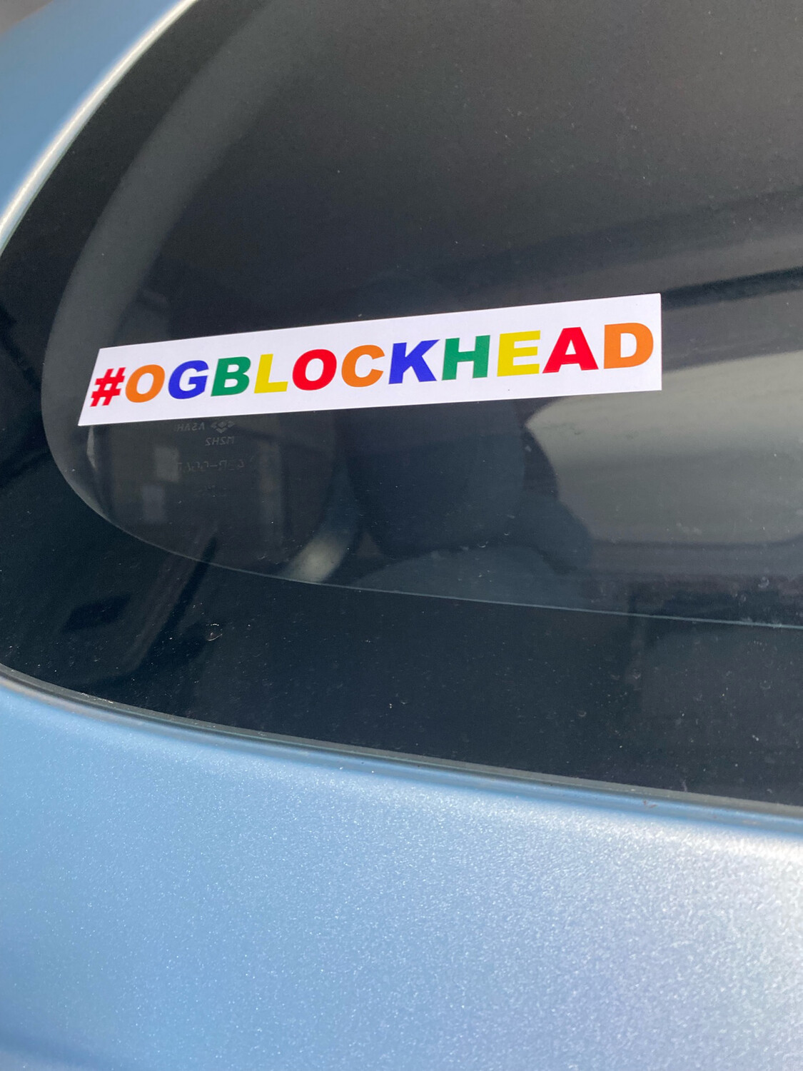 #OGBLOCKHEAD Bumper Stickers