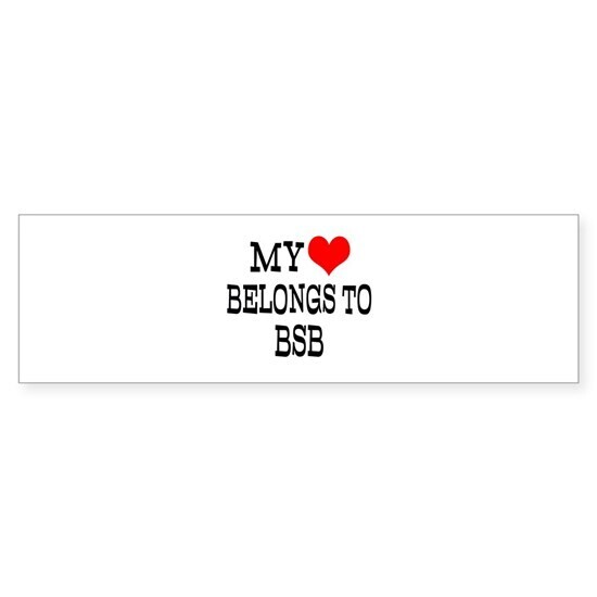 PRE-ORDER MY ❤️ BELONGS TO BSB Bumper Stickers