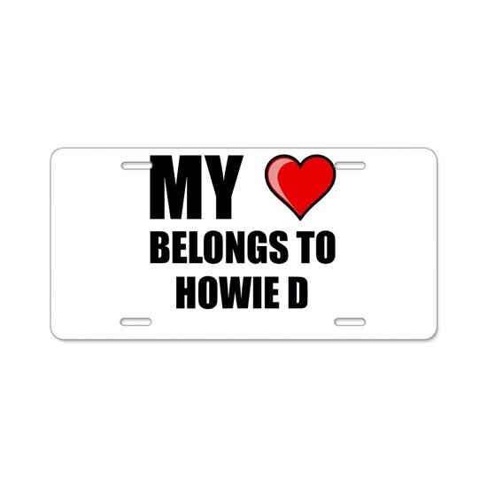 PRE-ORDER MY ❤️ BELONGS TO HOWIE D Bumper Stickers