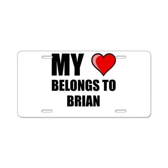PRE-ORDER MY ❤️ BELONGS BRIAN Bumper Stickers