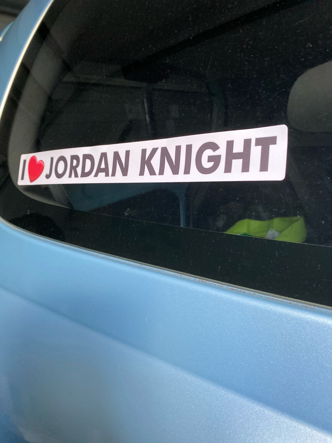 I ❤️ JORDAN KNIGHT Bumper Stickers
