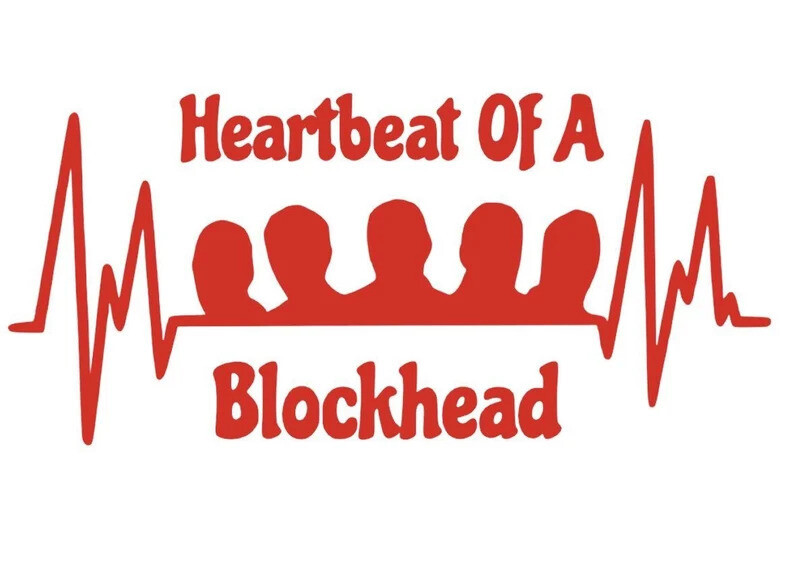 Pre-Order Heartbeat of a Blockhead Decal Red Colour