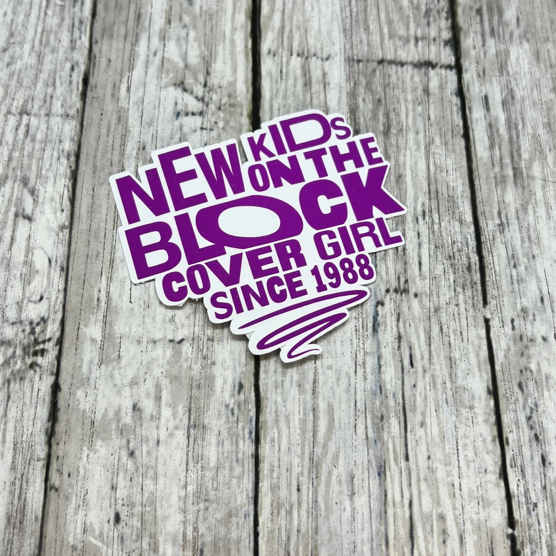 Pre-Order New Kids Cover Girl Since 1988 Bumper Stickers Purple Colour