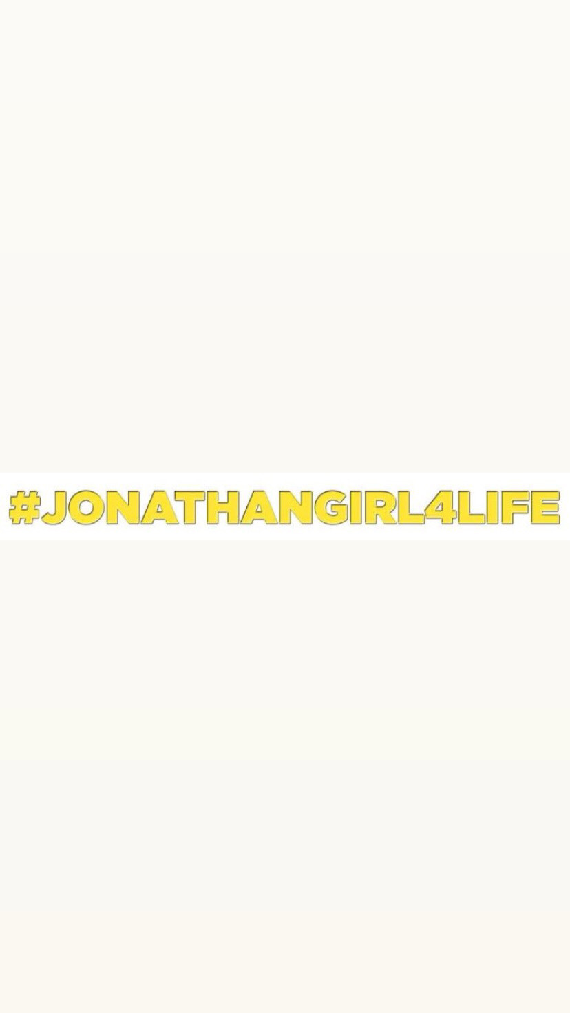 Pre-Order #JONATHANGIRL4LIFE Bumper Stickers